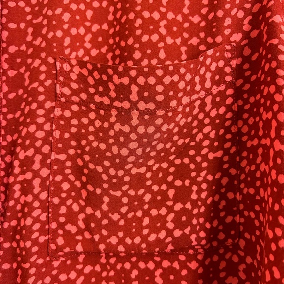 34.Holding Horses Women’s Long Sleeve Red Printed Blouse/Shirt. Size 8 - Picture 10 of 11